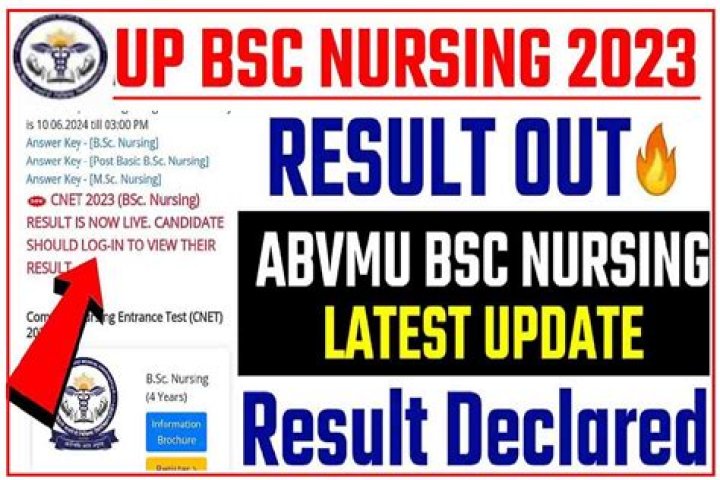 ABVMU UP B.Sc Nursing Result 2023 : हुआ जारी, देखें सबसे पहले