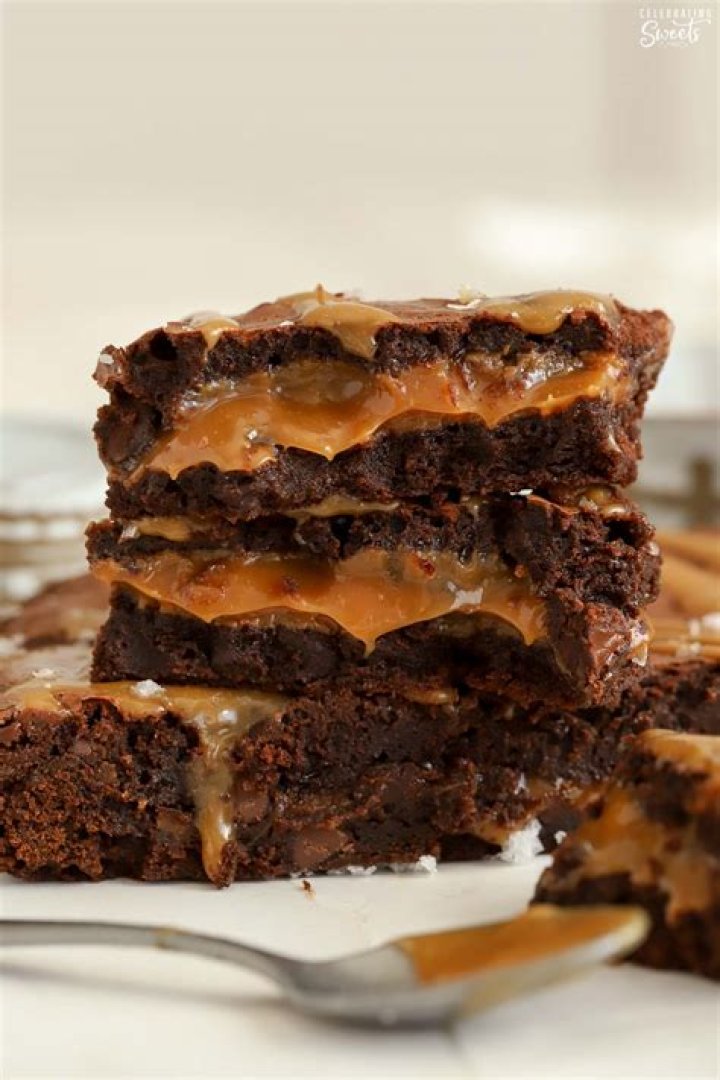 Best Caramel Brownies - Celebrating Sweets