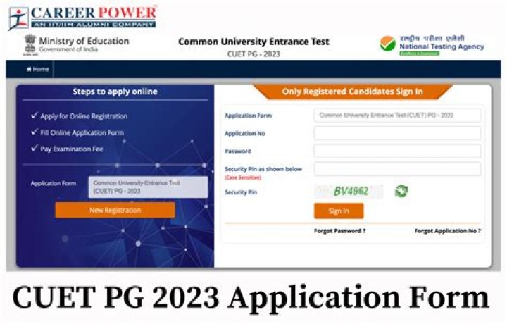 CUET PG Application Form 2023 : ऑनलाइन आवेदन, परीक्षा तिथि व अन्य डिटेल