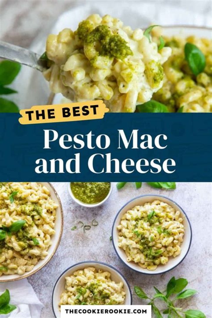 Pesto Mac and Cheese - Celebrating Sweets