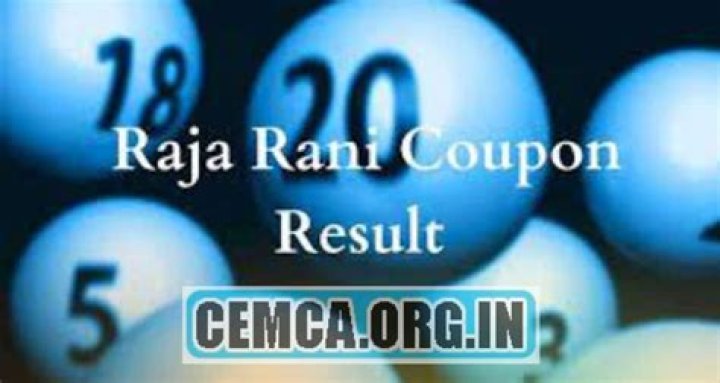 Raja Rani Coupon Lottery Result : Check Today 27 June Winning Numbers Live