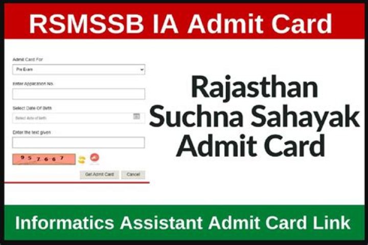 RSMSSB Informatics Assistant Admit Card 2024: हुआ जारी, यहाँ करें डाउनलोड
