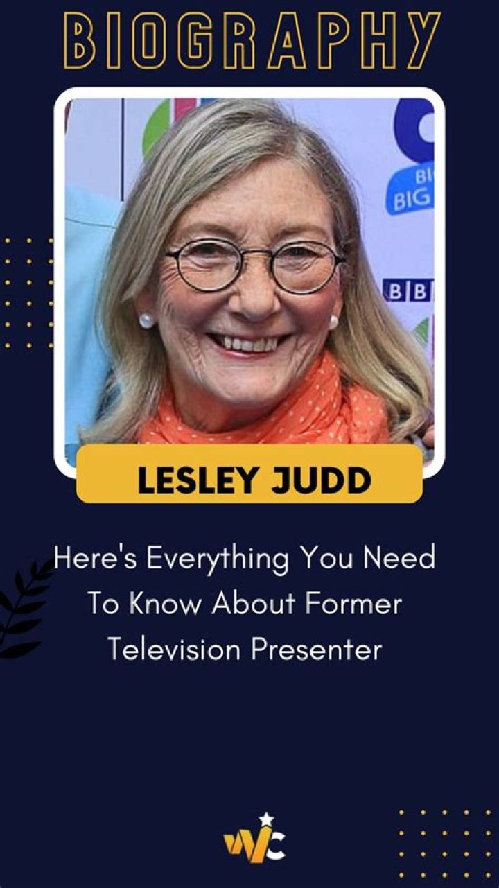 Who is Lesley Judd? All About Former Television Presenter