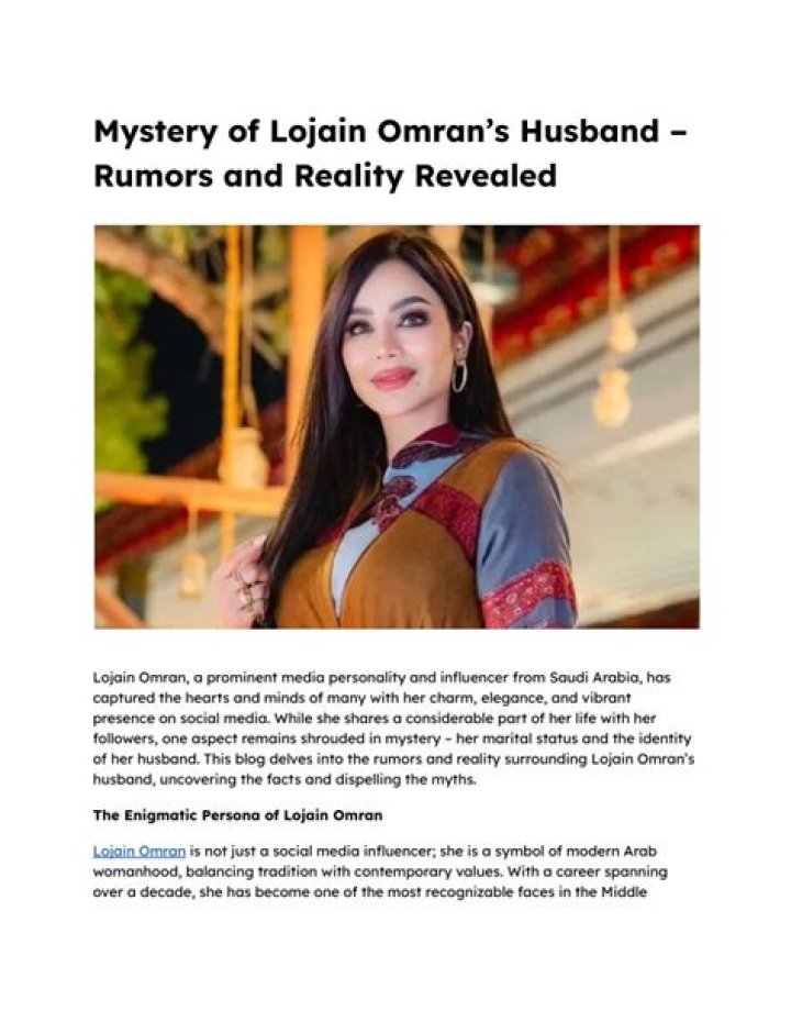 Who Is Lojain Omran Husband? Meet The Dubai Bling S2 Actress - SarkariResult